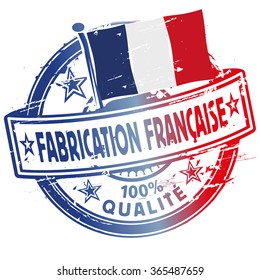 Rubber stamp made in france