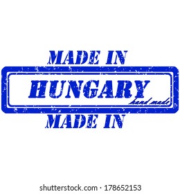 Rubber stamp made in hungary hand made
