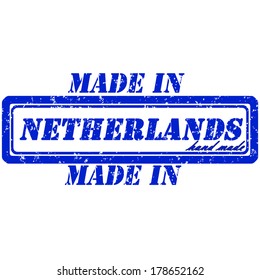 Rubber stamp made in netherlands hand made
