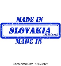 Rubber stamp made in slovakia hand made