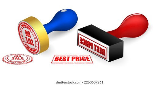 rubber stamp mark or business rubber stamp vintage style isolated. 3d illustration
