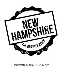 Rubber stamp of New Hampshire, the Granite State. EPS 10 vector.