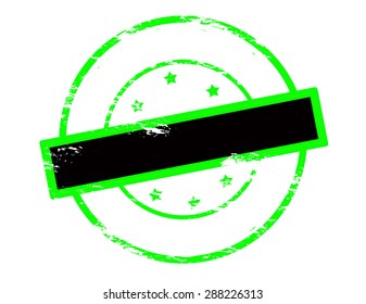 Rubber stamp with no text inside, vector illustration