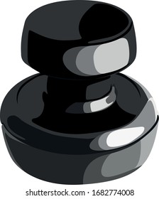ilustración vectorial realista de sello de goma