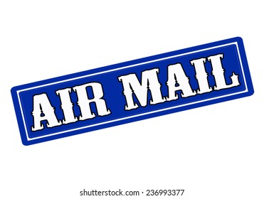 Rubber stamp with text air mail inside, vector illustration