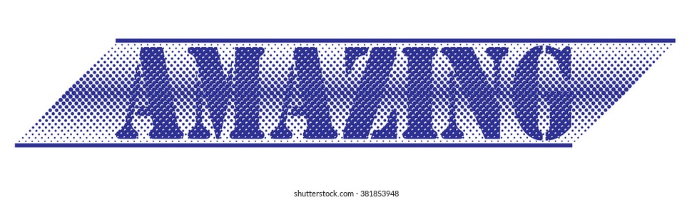  rubber stamp with text "amazing" on white, vector illustration
