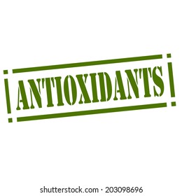 Rubber stamp with text Antioxidants,vector illustration