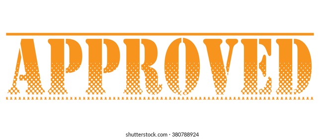  rubber stamp with text "approved" on white, vector illustration