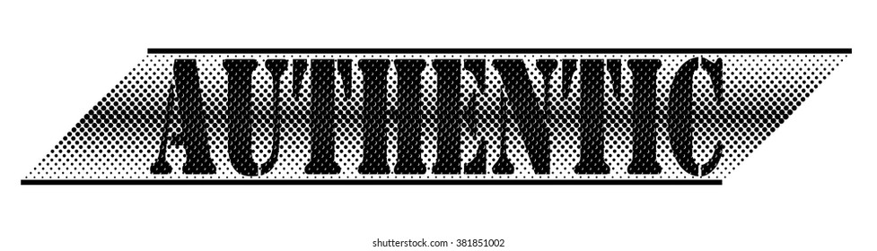  rubber stamp with text "authentic" on white, vector illustration
