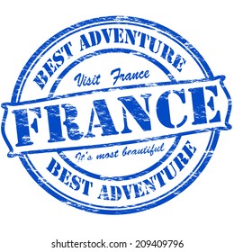 Rubber stamp with text best adventure inside, vector illustration