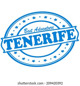 Rubber stamp with text best adventure inside, vector illustration