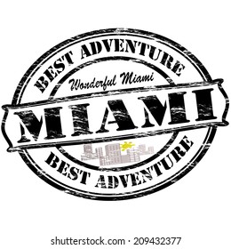 Rubber stamp with text best adventure inside, vector illustration