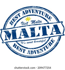 Rubber stamp with text best adventure inside, vector illustration
