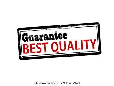 Rubber stamp with text best quality inside, vector illustration`