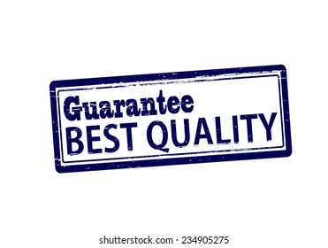Rubber stamp with text best quality inside, vector illustration`