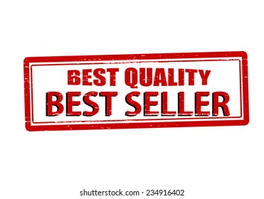 Rubber stamp with text best quality inside, vector illustration