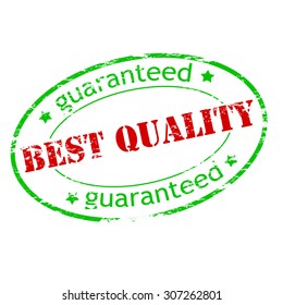 Rubber stamp with text best quality inside, vector illustration
