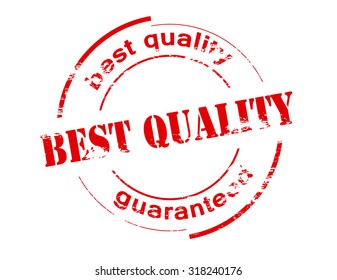 Rubber stamp with text best quality inside, vector illustration