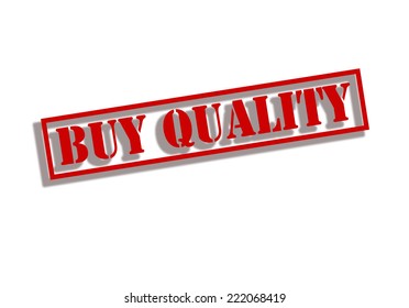 Rubber stamp with text buy quality inside, vector illustration