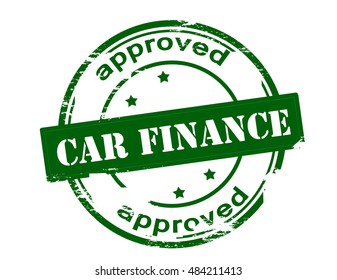 Rubber stamp with text car finance approved, vector illustration