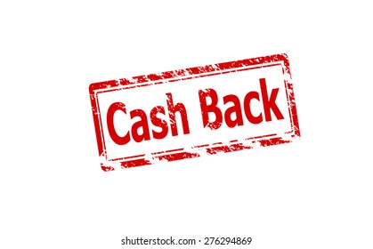 Rubber stamp with text cash back inside, vector illustration
