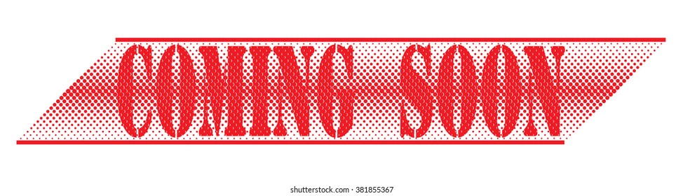  rubber stamp with text "coming soon" on white, vector illustration