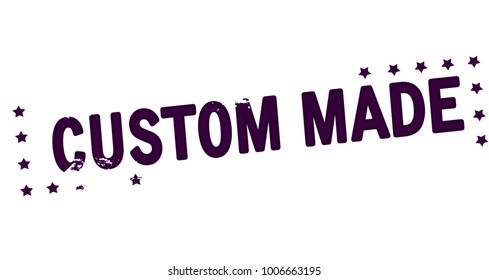 Rubber stamp with text customer made inside, vector illustration