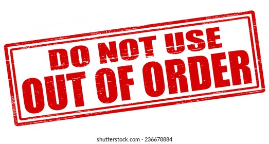 Rubber stamp with text do not use inside, vector illustration