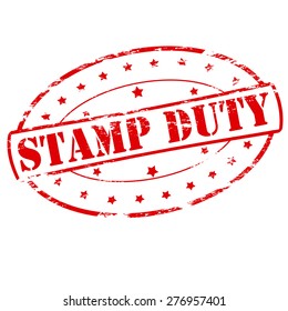 Rubber stamp with text duty inside, vector illustration