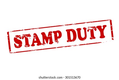 Rubber Stamp With Text Duty Inside, Vector Illustration