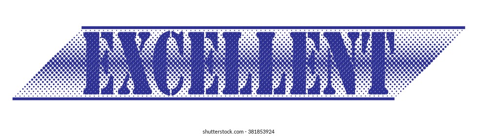  rubber stamp with text "excellent" on white, vector illustration