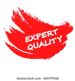 Rubber stamp with text expert quality inside, vector illustration