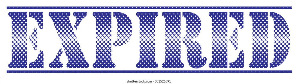  rubber stamp with text "expired" on white, vector illustration