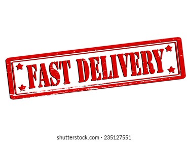 Rubber Stamp Text Fast Delivery Inside Stock Vector (Royalty Free ...