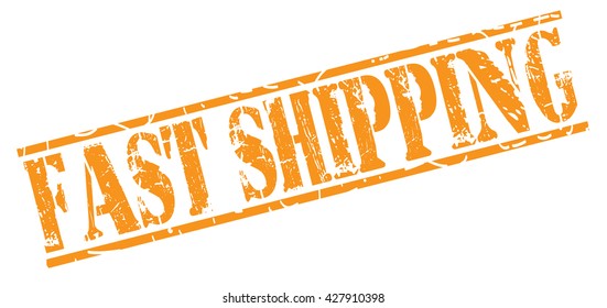 rubber stamp with text "fast shipping" on white, vector illustration