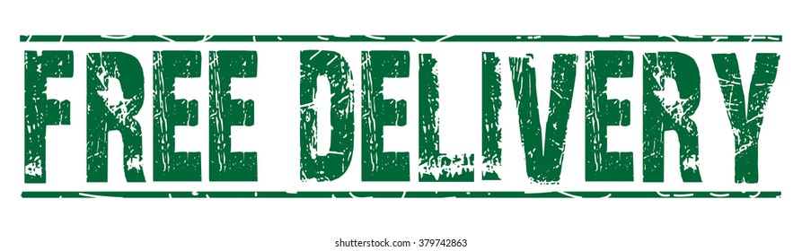  rubber stamp with text "free delivery" on white, vector illustration