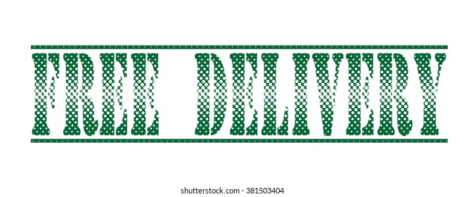  rubber stamp with text "free delivery" on white, vector illustration