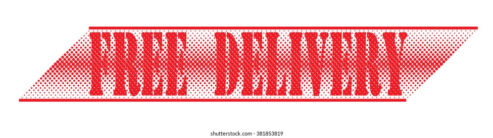  rubber stamp with text "free delivery" on white, vector illustration