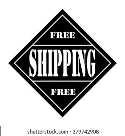  rubber stamp with text "free shipping" on white, vector illustration