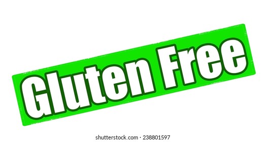 Rubber stamp with text gluten free inside, vector illustration