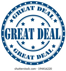 Rubber stamp with text Great Deal,vector illustration