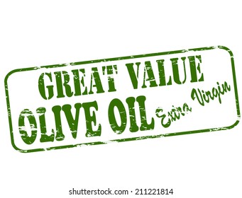 Rubber stamp with text great value inside, vector illustration
