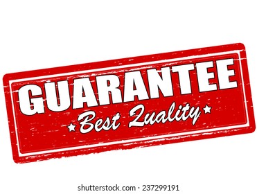 Rubber stamp with text guarantee best quality inside, vector illustration