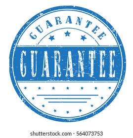 rubber stamp with text "guarantee" on white, vector illustration