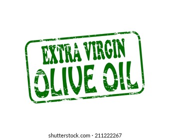 Rubber stamp with text handmade olive oil inside, vector illustration
