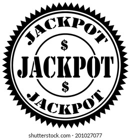 Rubber stamp with text Jackpot,vector illustration