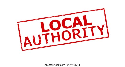 Rubber Stamp With Text Local Authority Inside, Vector Illustration