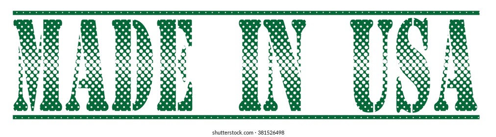  rubber stamp with text "made in usa" on white, vector illustration