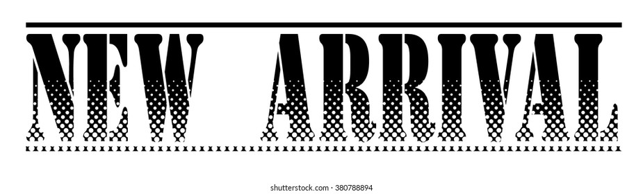  rubber stamp with text "new arrival" on white, vector illustration