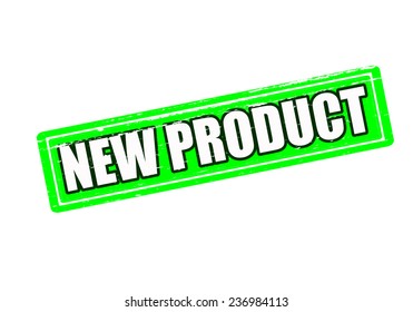 Rubber stamp with text new product inside, vector illustration
